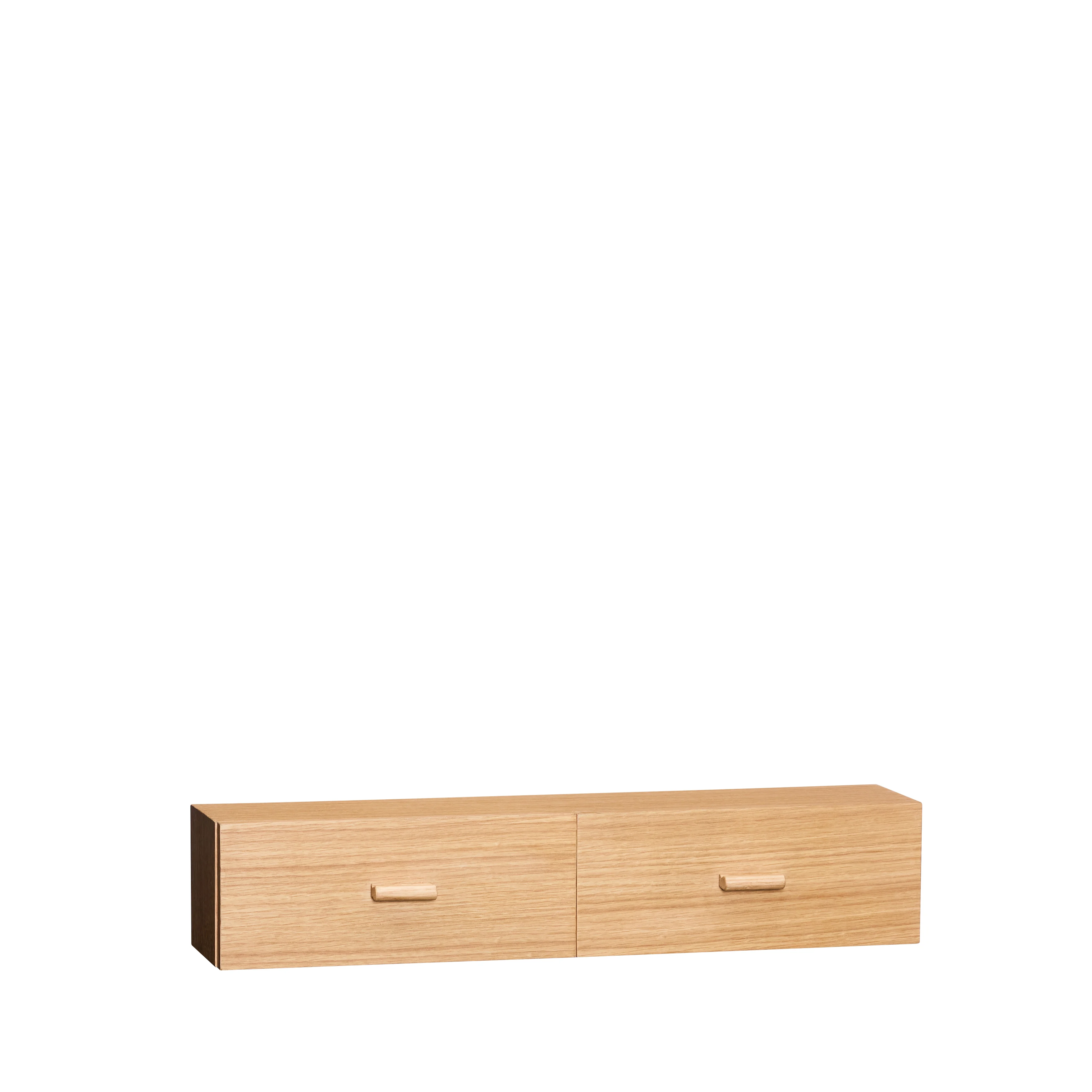 Hübsch - Shuno Shelf - Natural, Orange - 60x14xh12cm - Gratis frakt v:9971743