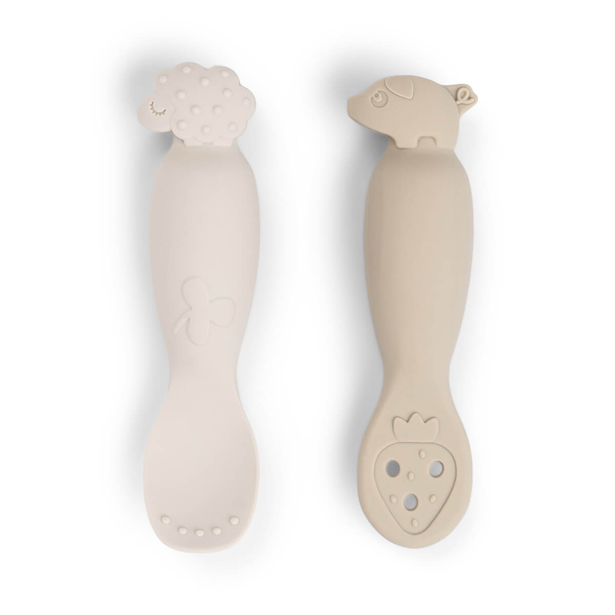 Done by Deer – Learning Spoon Set – Tiny farm Sand – 10,2 x 2,7 x 2,5 cm v:8780218