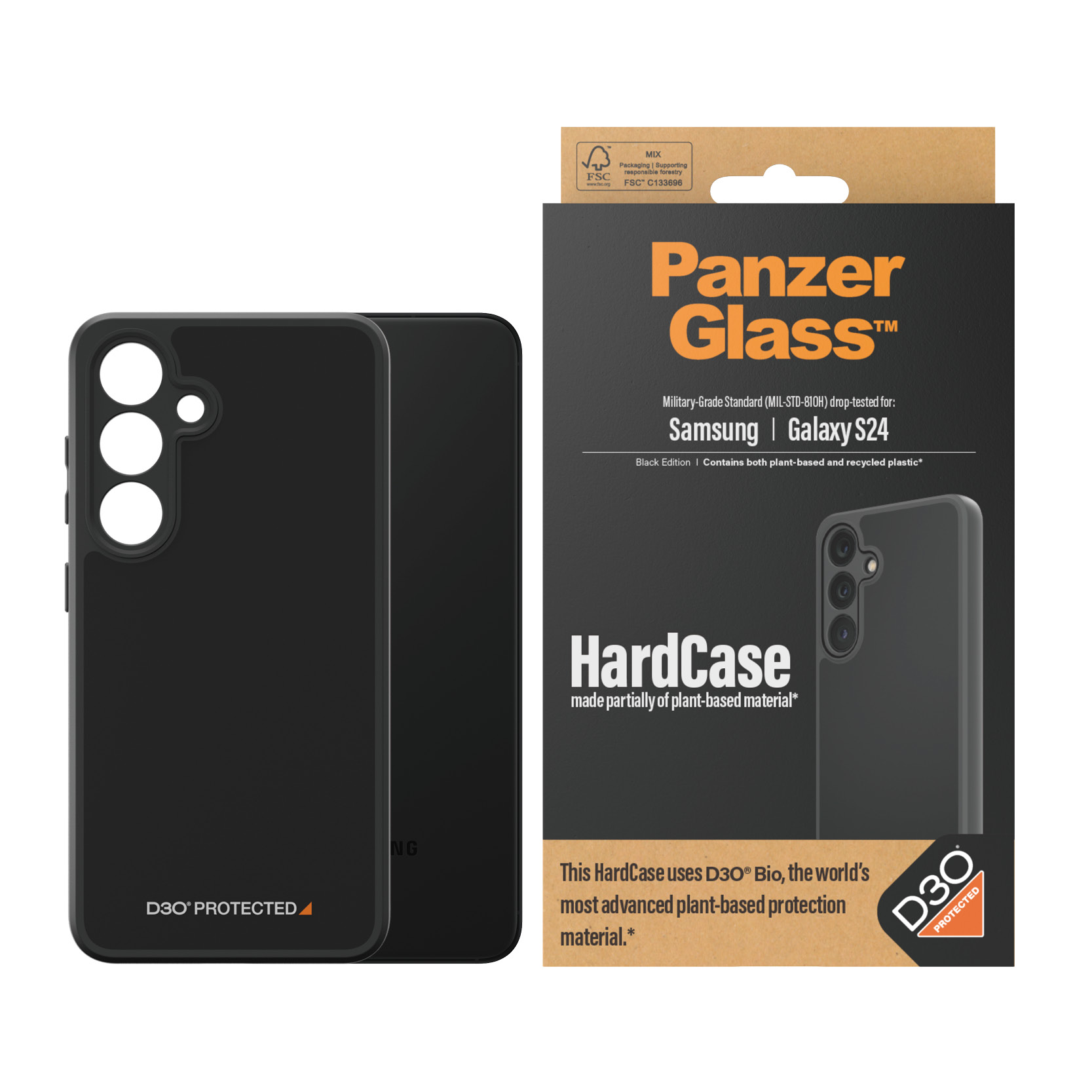 PanzerGlass – Hardcase with D3O Galaxy S24 Black v:6257000