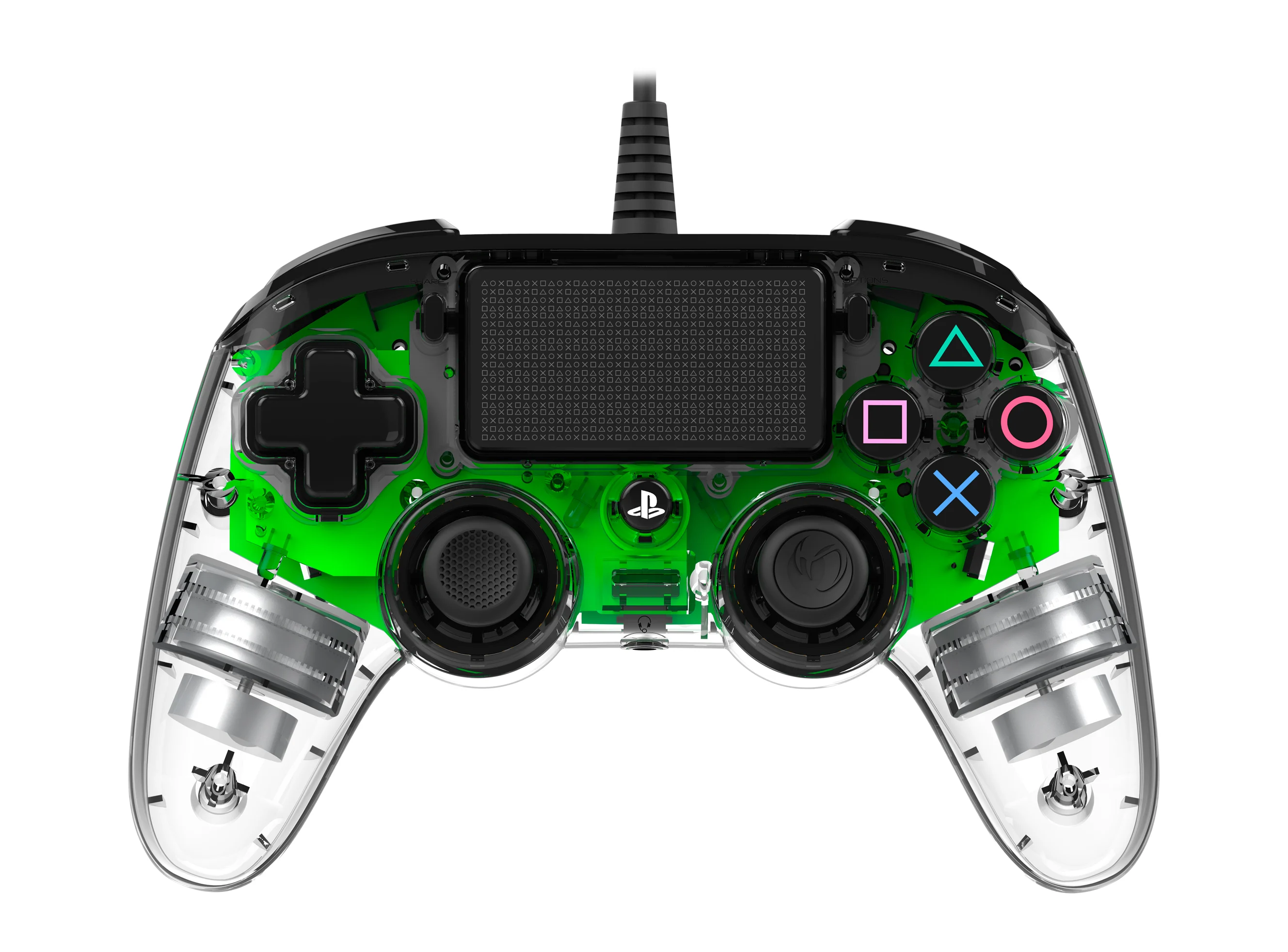 Nacon Compact Controller LED (Green) - PlayStation 4 - Green - Engelsk - Standard v:2304674