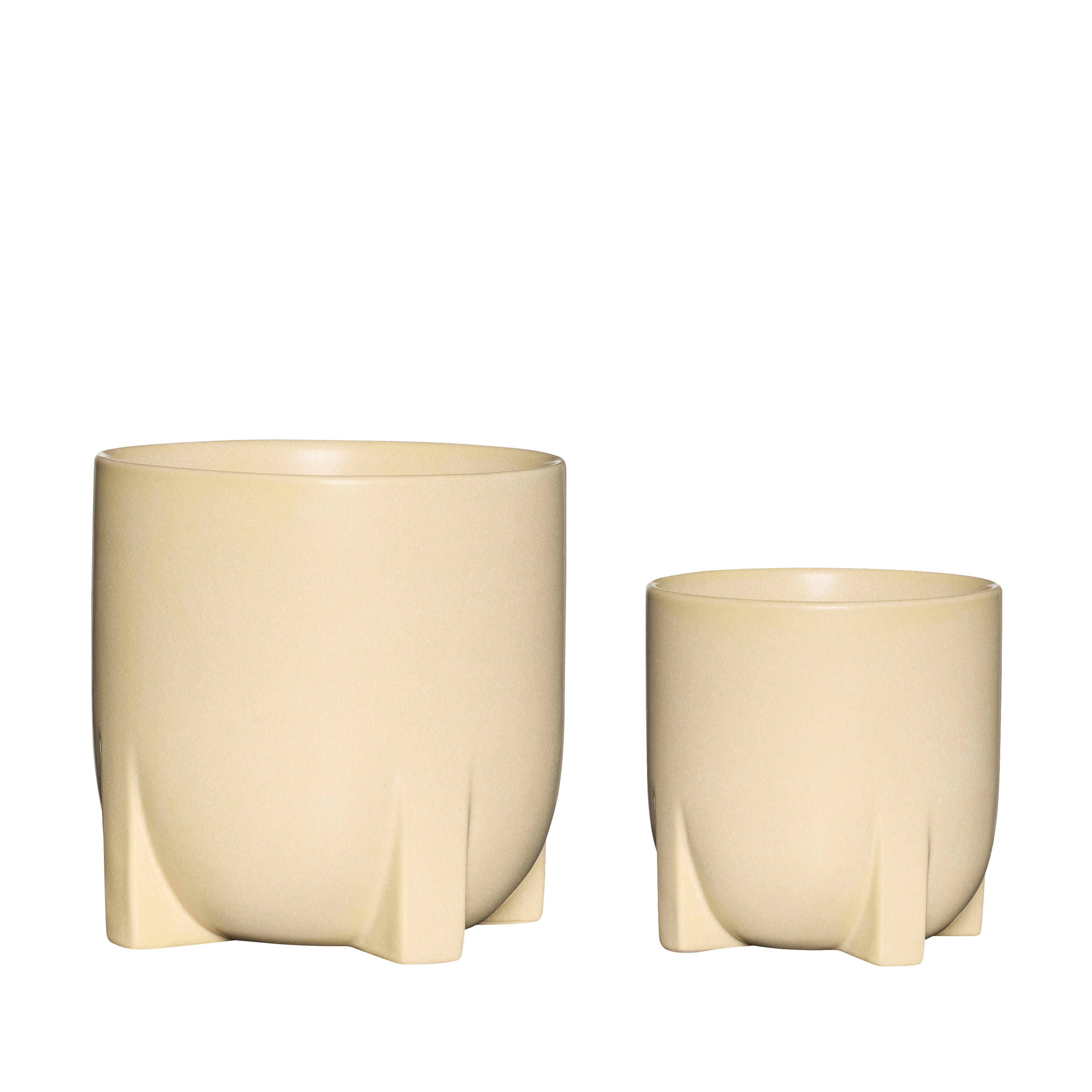 Hübsch – Up Pots – Yellow – Set of 2 – ø21xh21, ø17xh17cm – Gratis frakt v:7220327 Hübsch – Up Pots – Yellow – Set of 2 – ø21xh21, ø17xh17cm – Gratis frakt v:7220327
