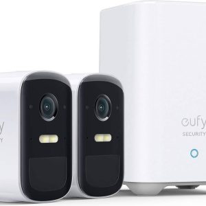 EufyCam 2C – Trådløst sikkerhetssystem med 2 kameraer + HomeBase – Gratis frakt v:8535760