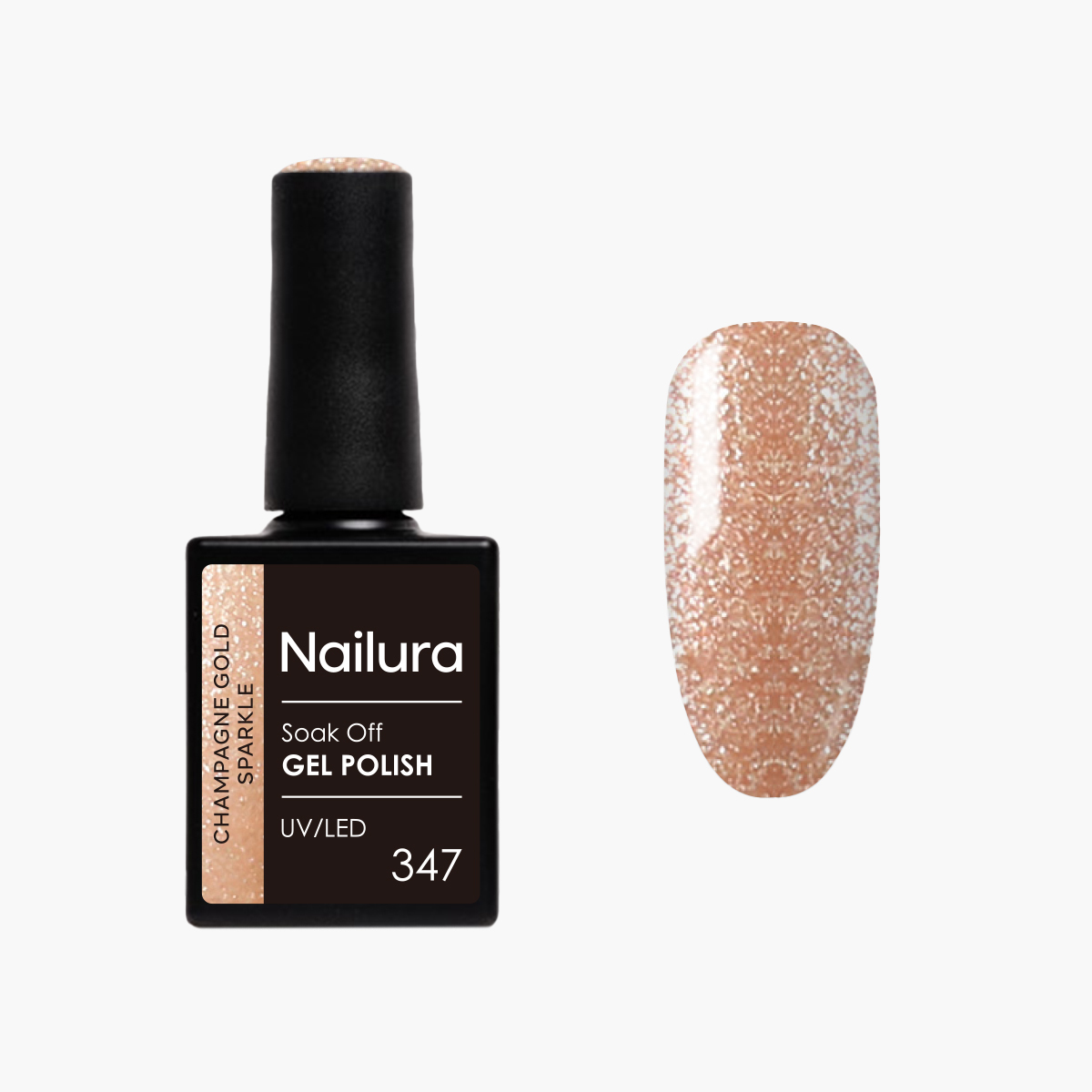 Nailura – Gel Polish 347 – Champagne Gold Sparkle – 10 ml – Champagne Gold Sparkle v:6533256 Nailura – Gel Polish 347 – Champagne Gold Sparkle – 10 ml – Champagne Gold Sparkle v:6533256