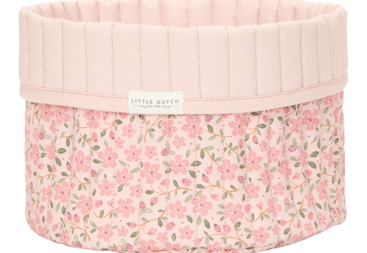 Little Dutch - Quilted Storage Basket Fairy Floral - Pink - small v:6604751