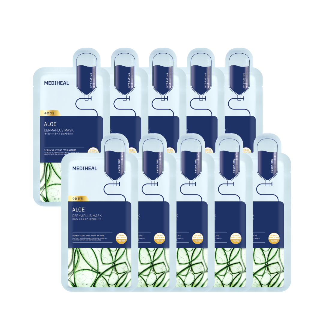 Mediheal - Dermaplus Aloe Mask - 10 pcs. v:5452266