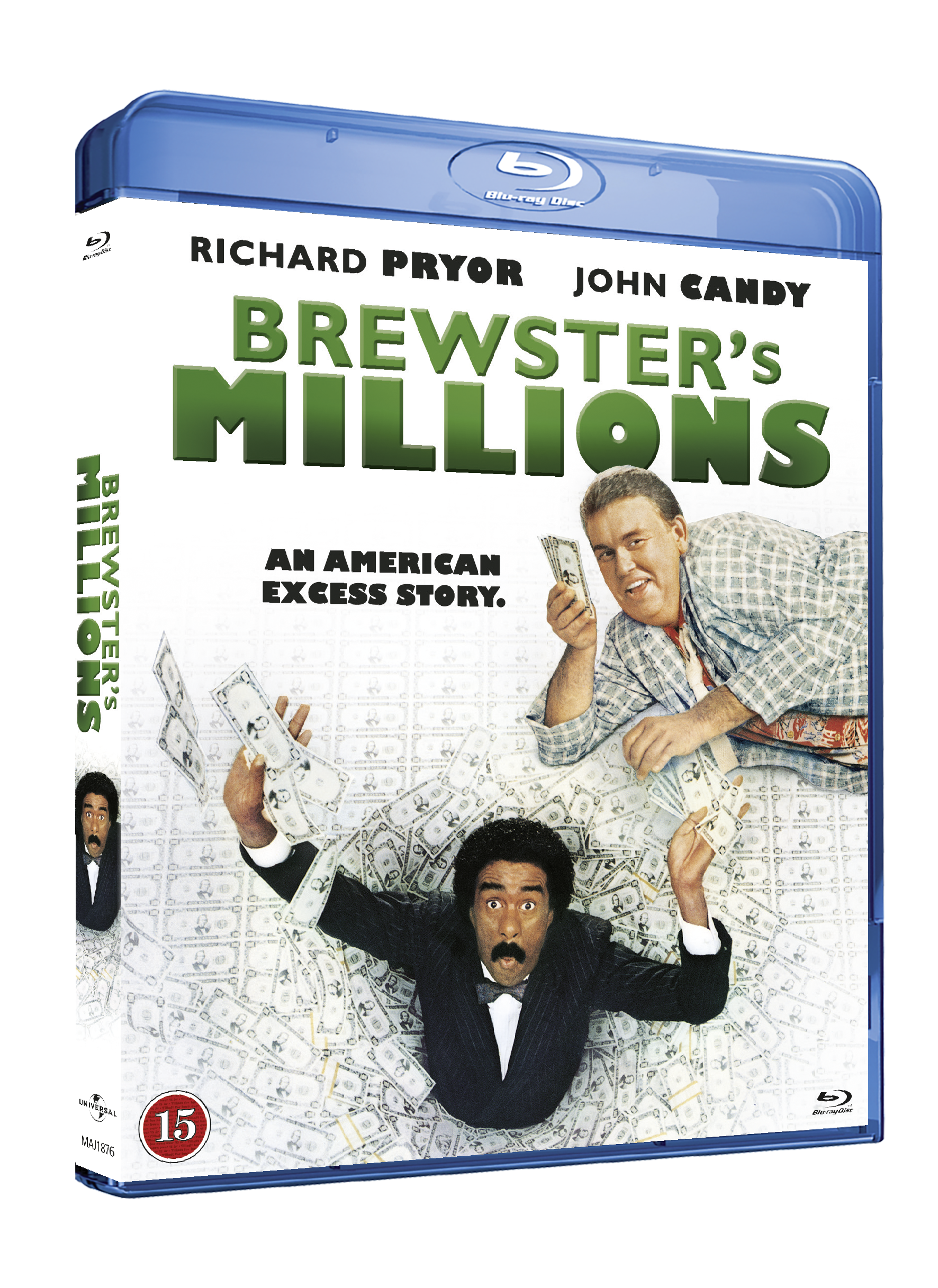 Brewster's Millions (1985) - John Candy and Richard Pryor - A must see comedy - Blu-Ray - Standard v:6722082