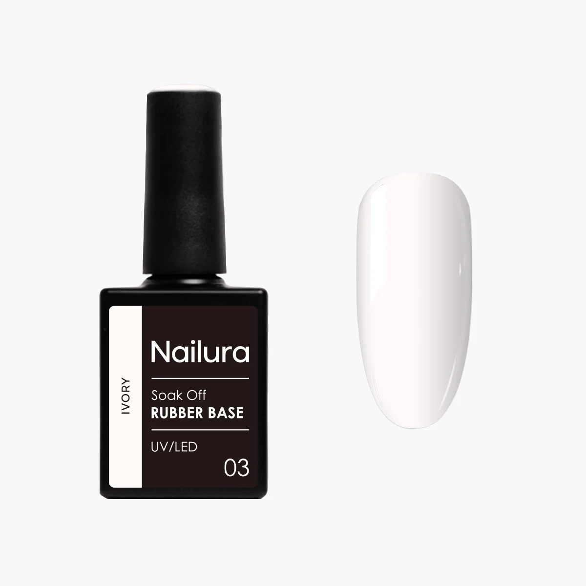 Nailura - Rubber Base 3 - Ivory - 10 ml - Ivory v:2162795