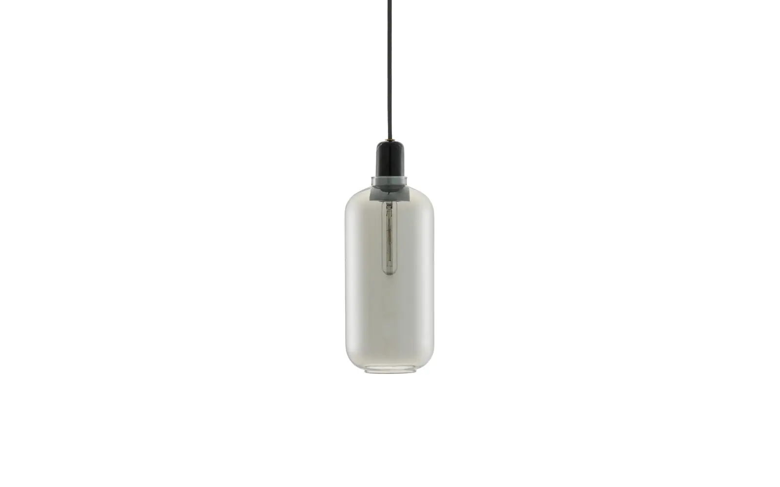 Normann Copenhagen - Amp Pendellampe - Large - Røkt/Sort - Black - L - Gratis frakt v:9620979