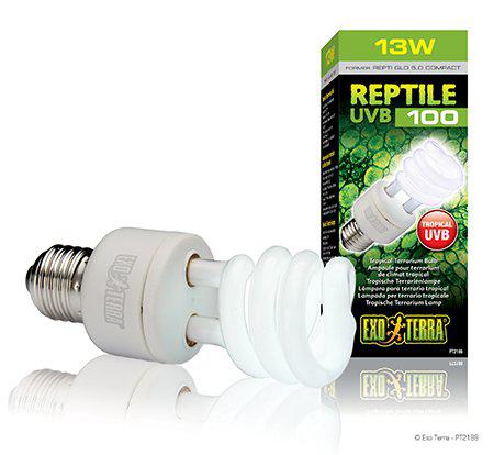 Exo Terra - Reptile Uvb 100 Fluorescent lamp 13W E27 - (220.1870) v:1647546