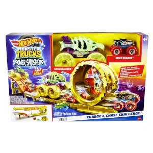 HOT WHEELS – Monster Trucks CHARGE & CHASE CHALLENGE (HXT05) – Gratis frakt v:6019224