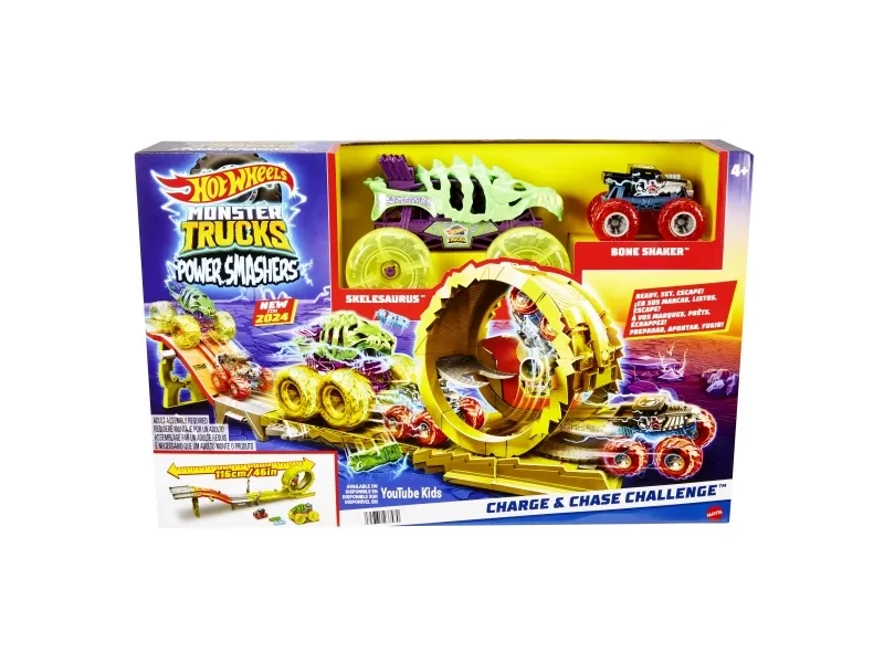 HOT WHEELS - Monster Trucks CHARGE & CHASE CHALLENGE (HXT05) - Gratis frakt v:6019224