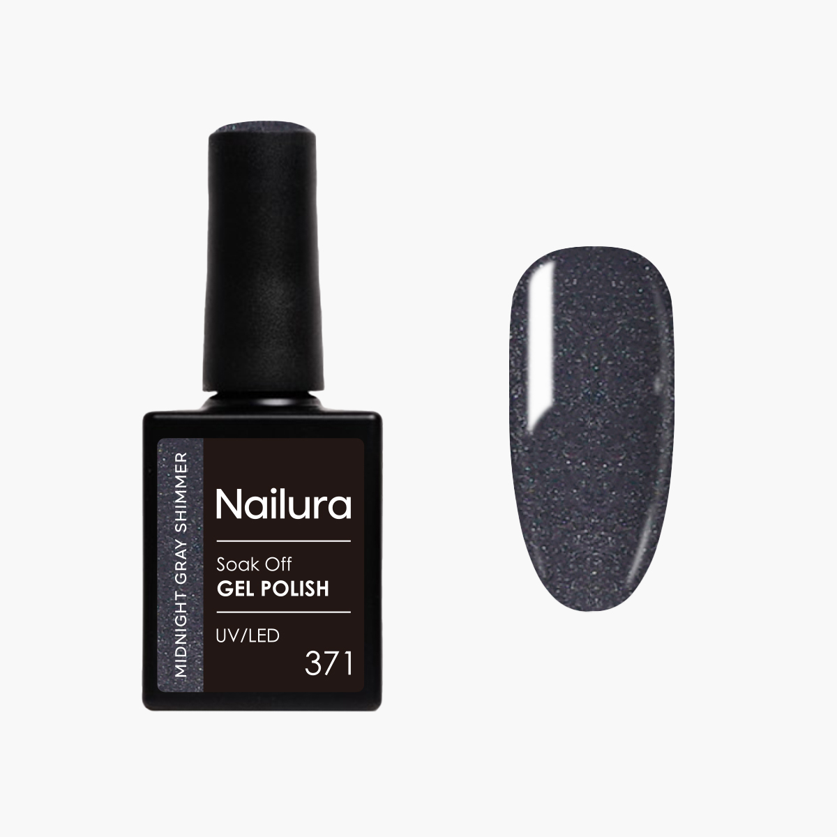 Nailura – Gel Polish 371 – Midnight Gray Shimmer – 10 ml – Midnight Gray Shimmer v:9176551 Nailura – Gel Polish 371 – Midnight Gray Shimmer – 10 ml – Midnight Gray Shimmer v:9176551