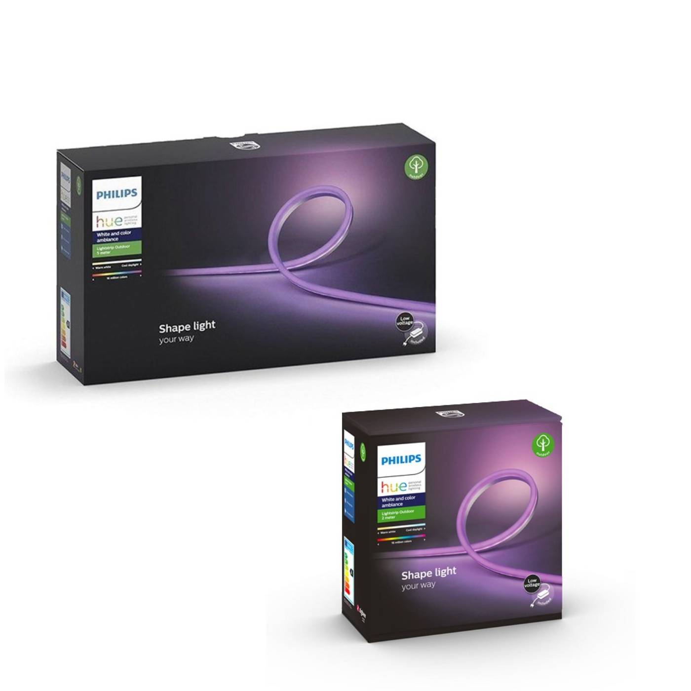 Philips Hue – Lightstrip Outdoor 5m & 2m – Hvit & Fargeambiance – Bundle – Gratis frakt v:2733856