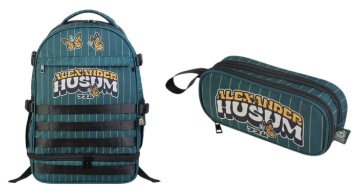 FIRSTGRADE - Alexander Husum University Backpack & Pencilcase - Gratis frakt v:8056219