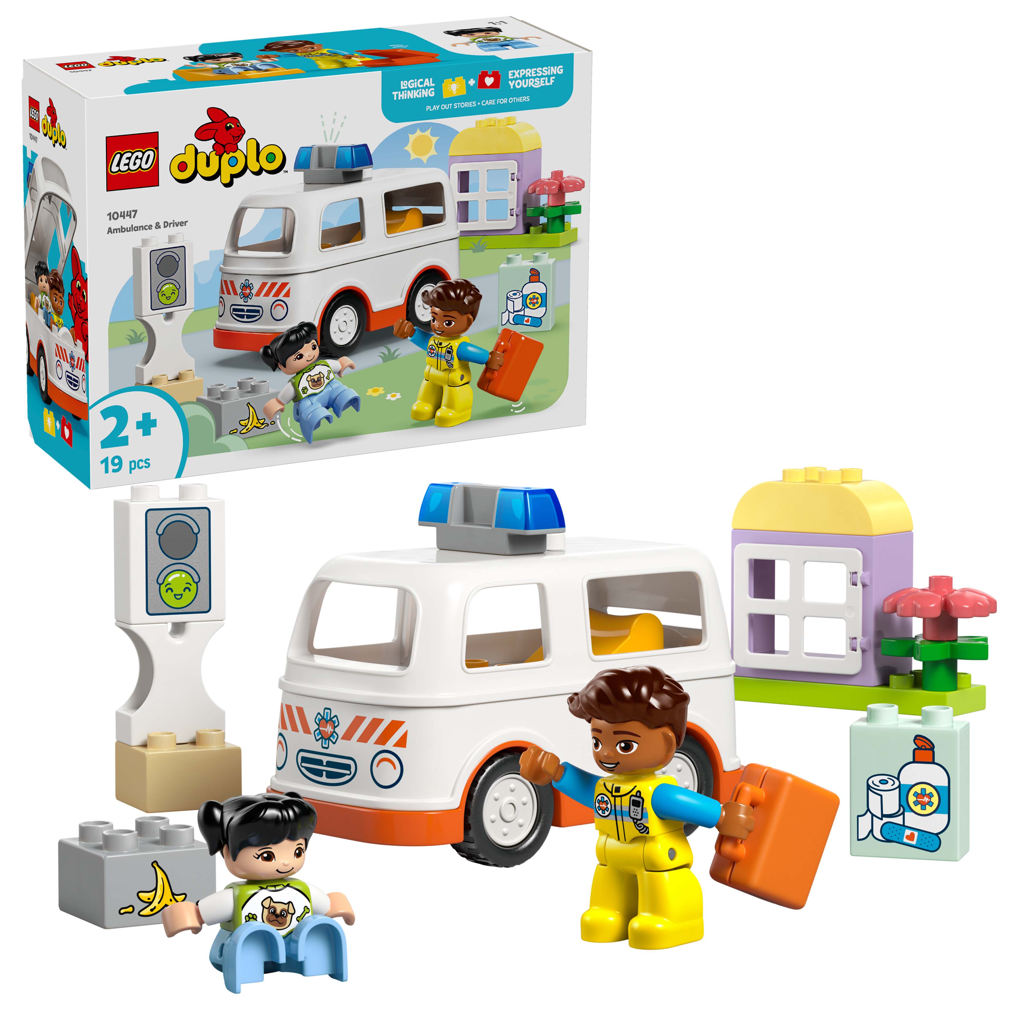LEGO – DUPLO Town – Sykebil med sjåfør (10447) v:8297127 LEGO – DUPLO Town – Sykebil med sjåfør (10447) v:8297127