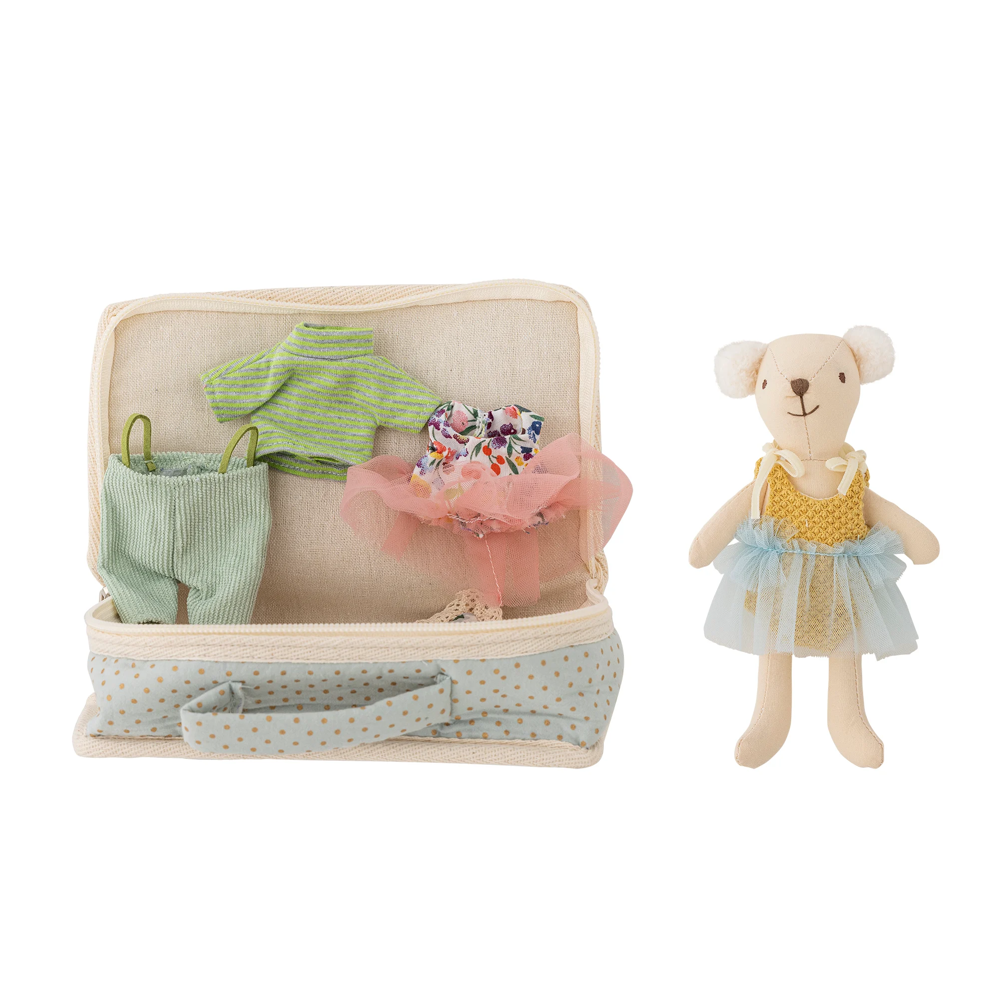 Bloomingville MINI - Lara Doll, Brown, Polyester (82064944) v:9859353