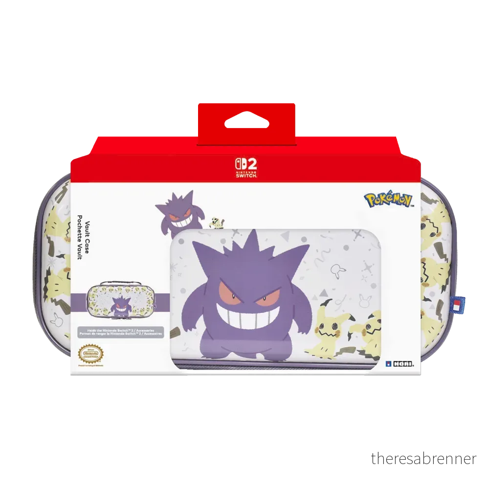 HORI – Vault Case for Switch 2 – Gengar & Mimikyu – Purple – Nintendo Switch 2 – Gengar & Mimikyu – Engelsk – Standard v:3966657