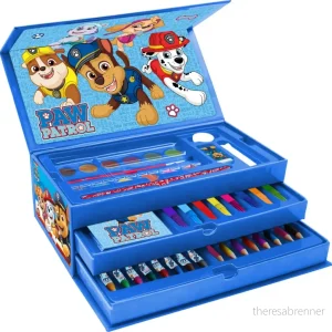 Coloring Case – PAW PATROL – set 52pcs in paper toolbox with handle v:5326079 Coloring Case – PAW PATROL – set 52pcs in paper toolbox with handle v:5326079