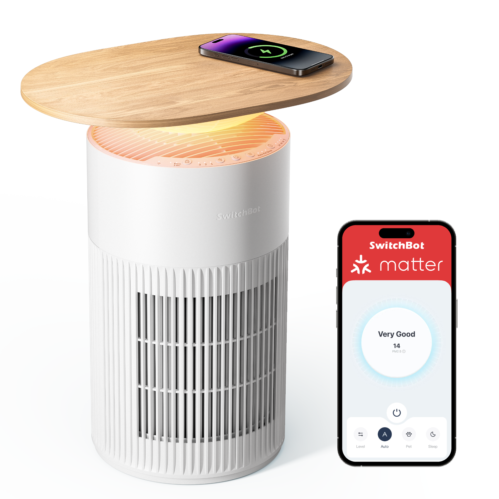 SwitchBot - Air Purifier Table - Gratis frakt v:1426018