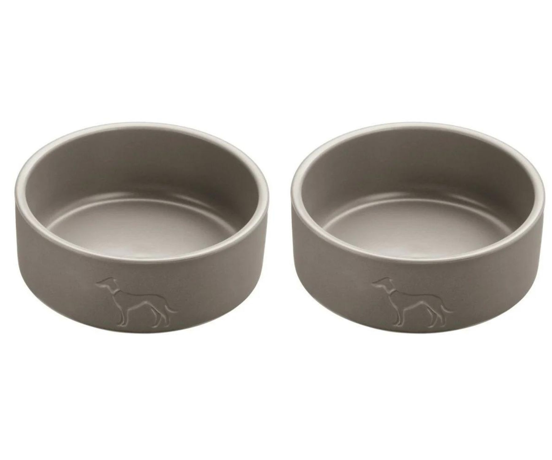 Hunter - 2 x Dog bowl ceramic Osby 1100 ml, taupe v:1080155