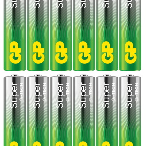 GP – Super Alkaline AAA Batterier, 24A/LR03, 1,5V, 12-pakning v:9486109 GP – Super Alkaline AAA Batterier, 24A/LR03, 1,5V, 12-pakning v:9486109