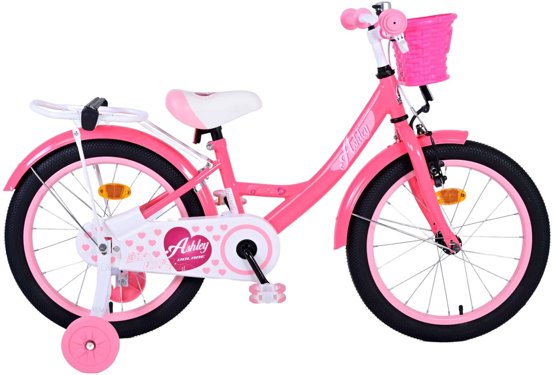 Volare - Children's Bicycle 18" - Ashley Dark Pink (51802) - Gratis frakt v:1910269
