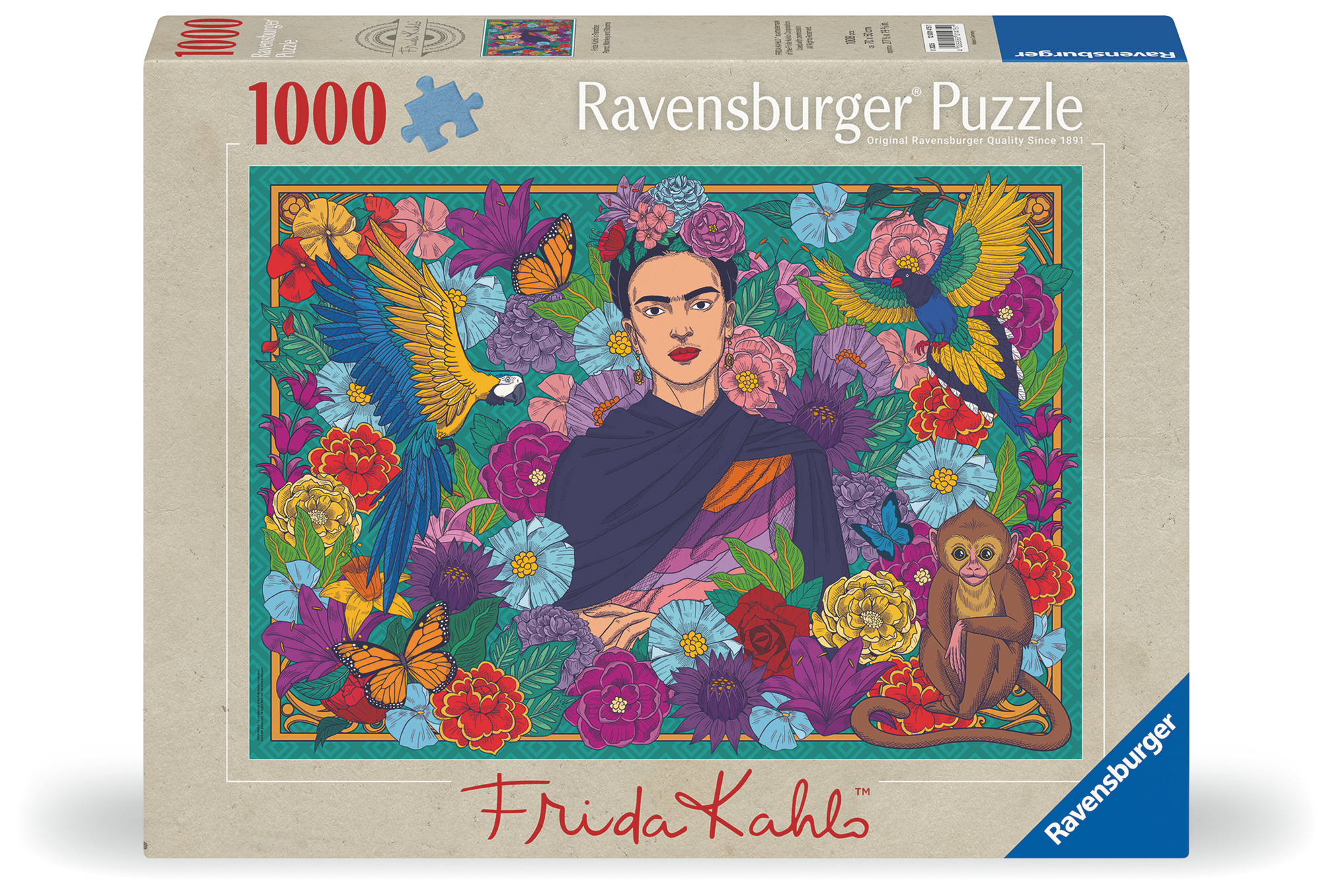 Ravensburger - Frida Kahlo’s Paradise: Parrot, Monkey and Blooms (12001475) v:5251988