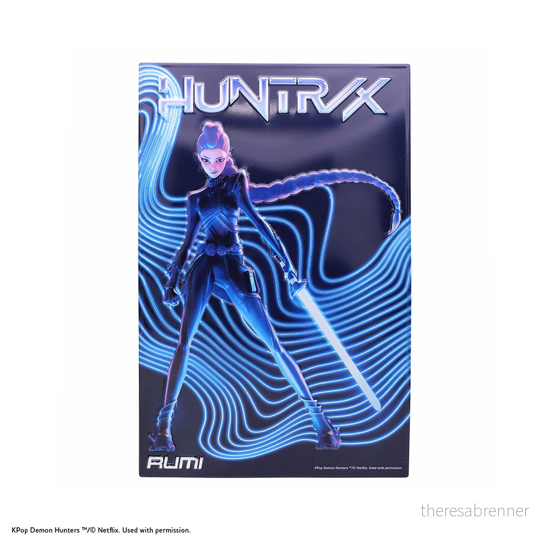 Moriarty Art Project - KPop Demon Hunters - Rumi Embossed Aluminum Poster v:2832542