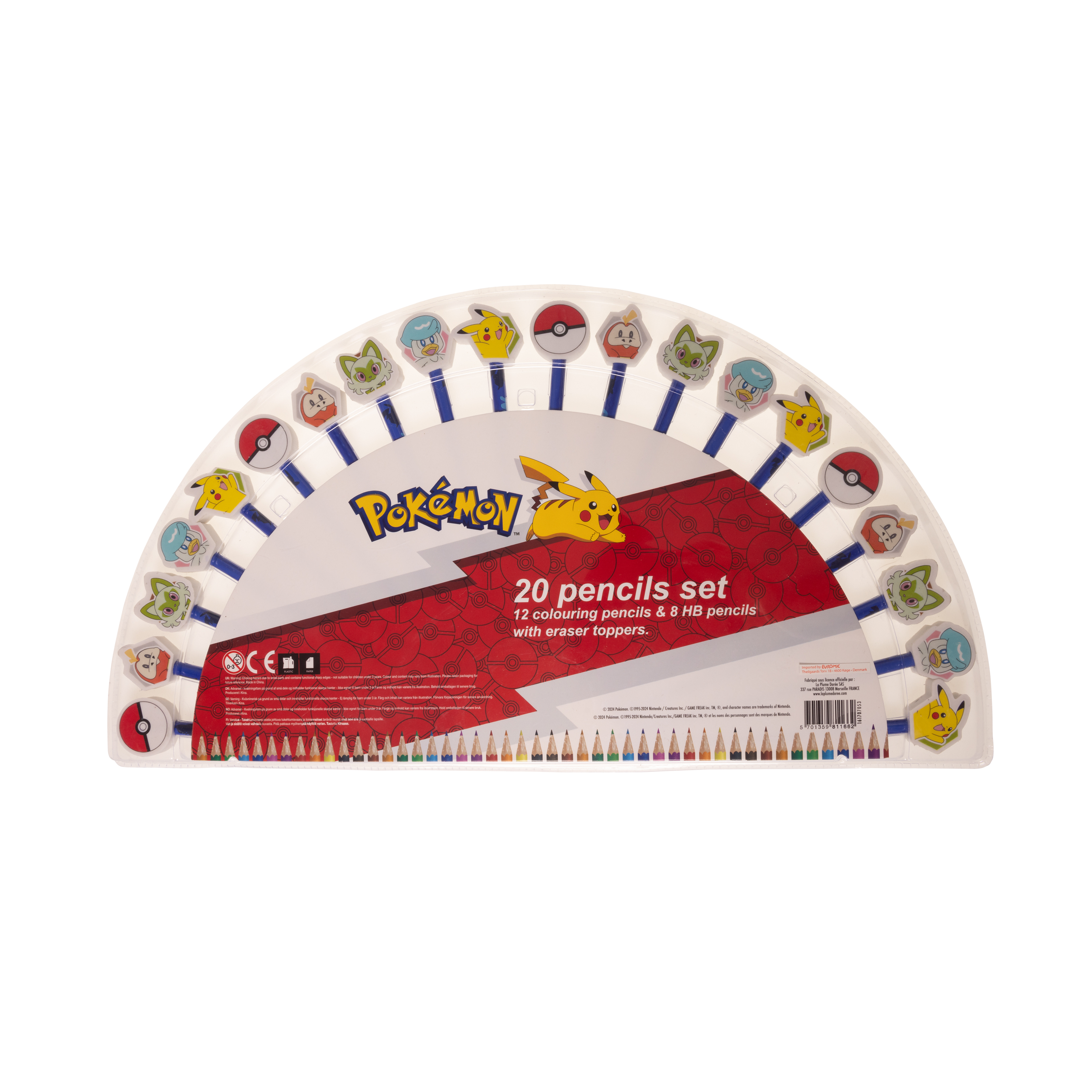Pokémon – Pencil SET w/toppers (20-pack) (161707053) v:9137714 Pokémon – Pencil SET w/toppers (20-pack) (161707053) v:9137714