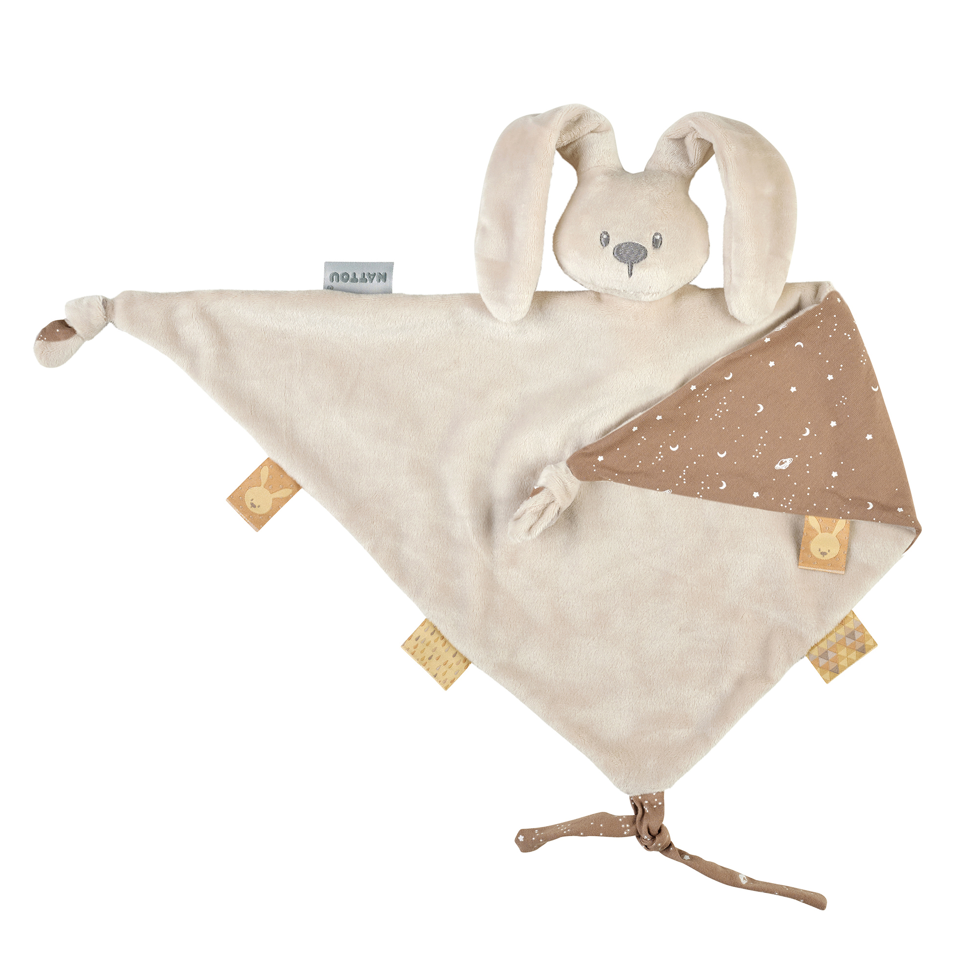 Nattou – Lapidou Cuddle cloth Large, Glow in the dark print – Sand v:6455109 Nattou – Lapidou Cuddle cloth Large, Glow in the dark print – Sand v:6455109