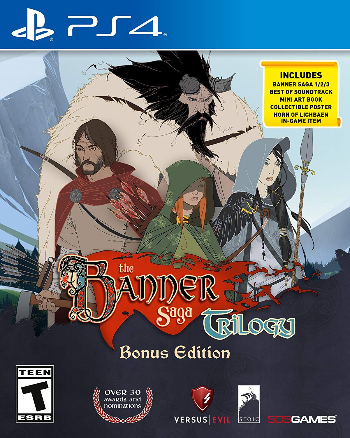 The Banner Saga Trilogy Bonus Edition (Import) - PlayStation 4 - Import - Standard - Gratis frakt v:7109701