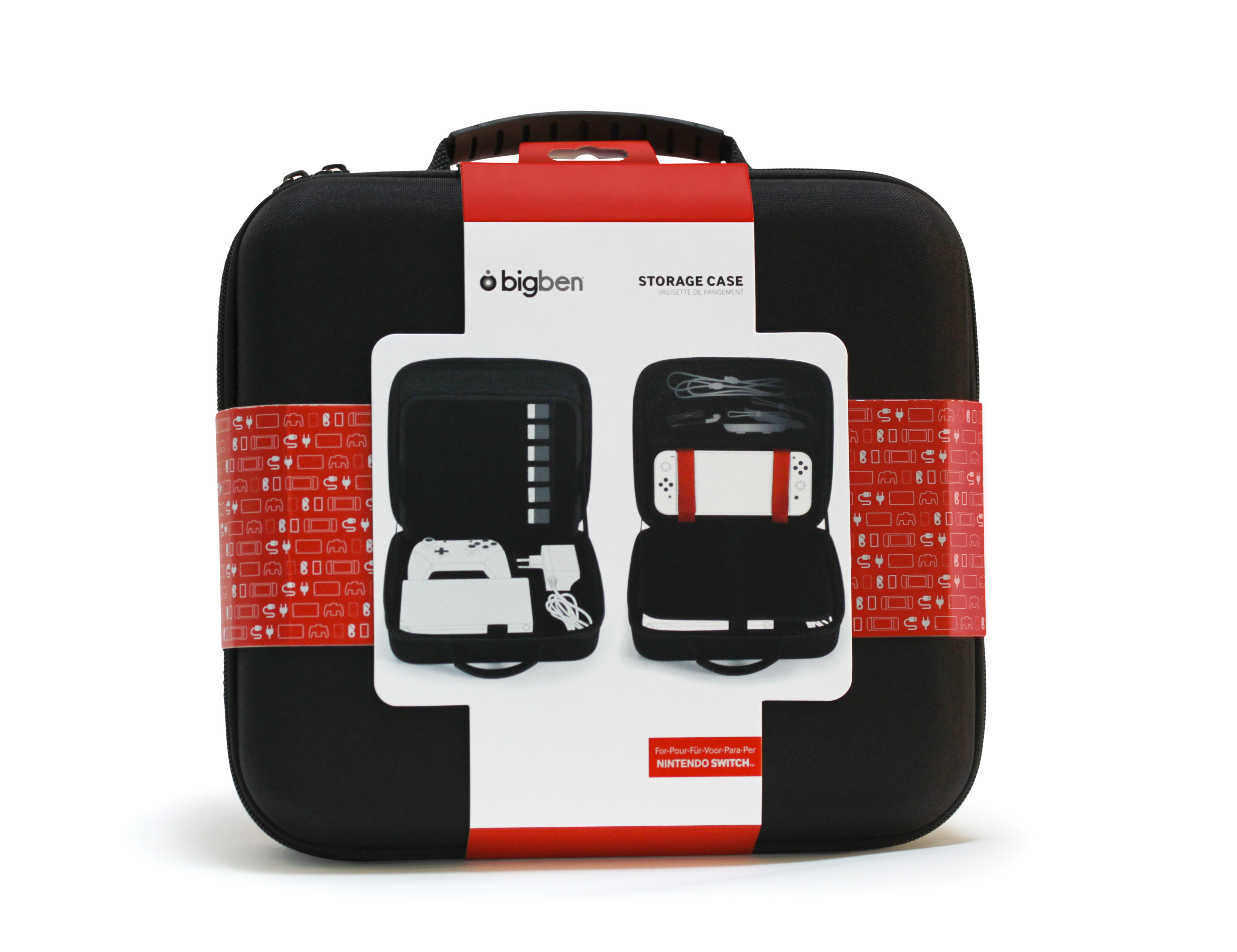 Bigben Storage Case Black Hard Case for Switch Including Docking Station Compatible with Switch Lite/OLED v:6527091