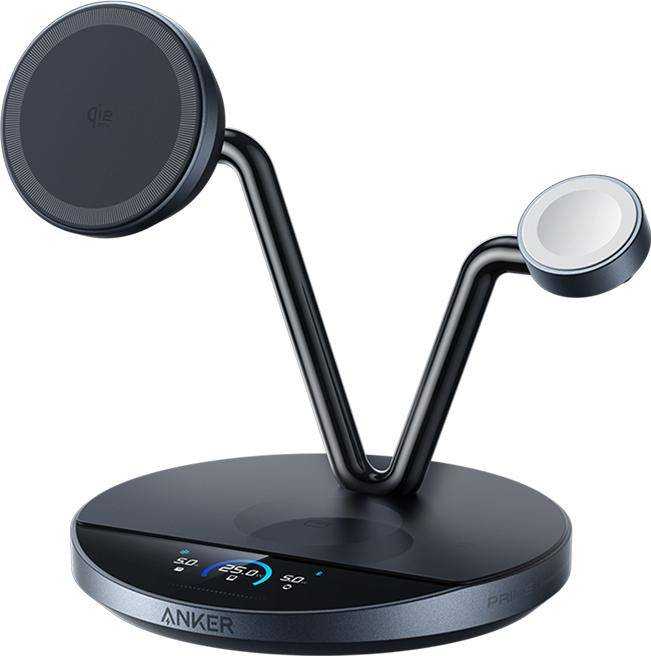Anker Prime Trådløs Ladestasjon 3-i-1 MagGo AirCool Dock – Svart - Gratis frakt v:7783253