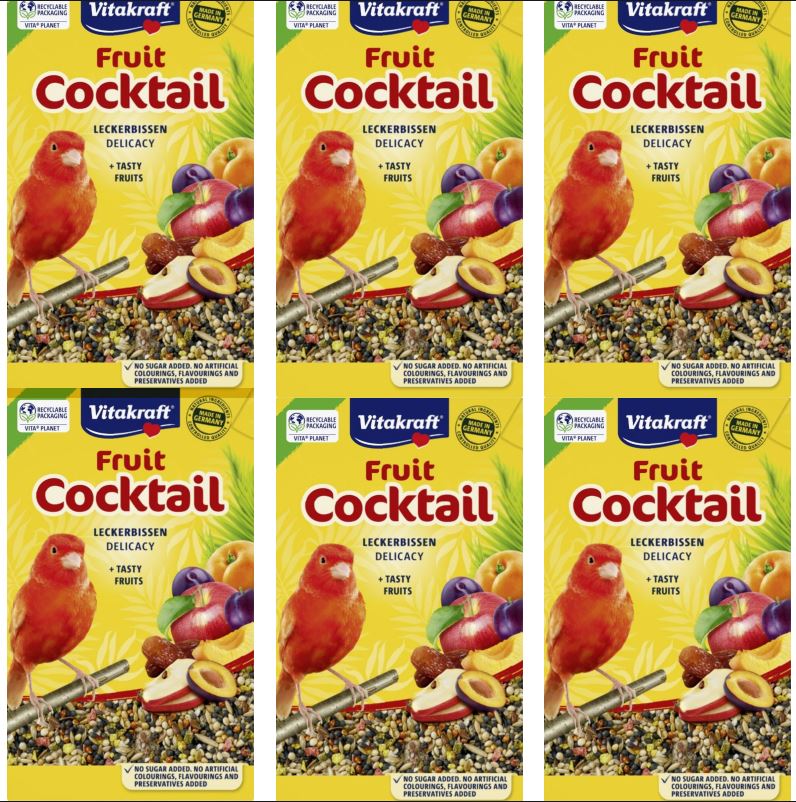 Vitakraft - 6 x Fruit Cocktail for canary´s v:3763919