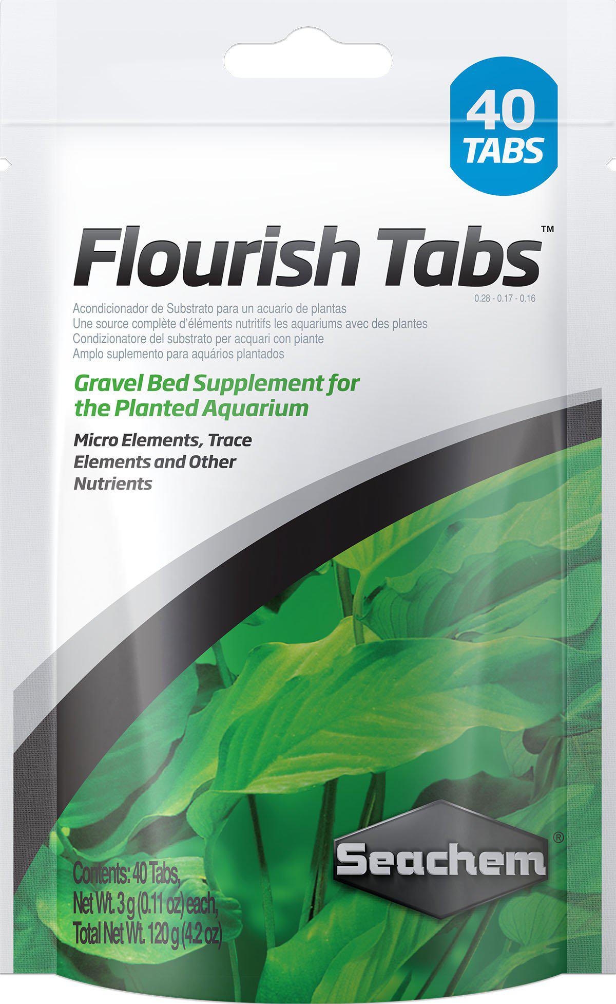 SEACHEM - Flourish Tabs 40 Pack - (159.3002) - Gratis frakt v:3130499