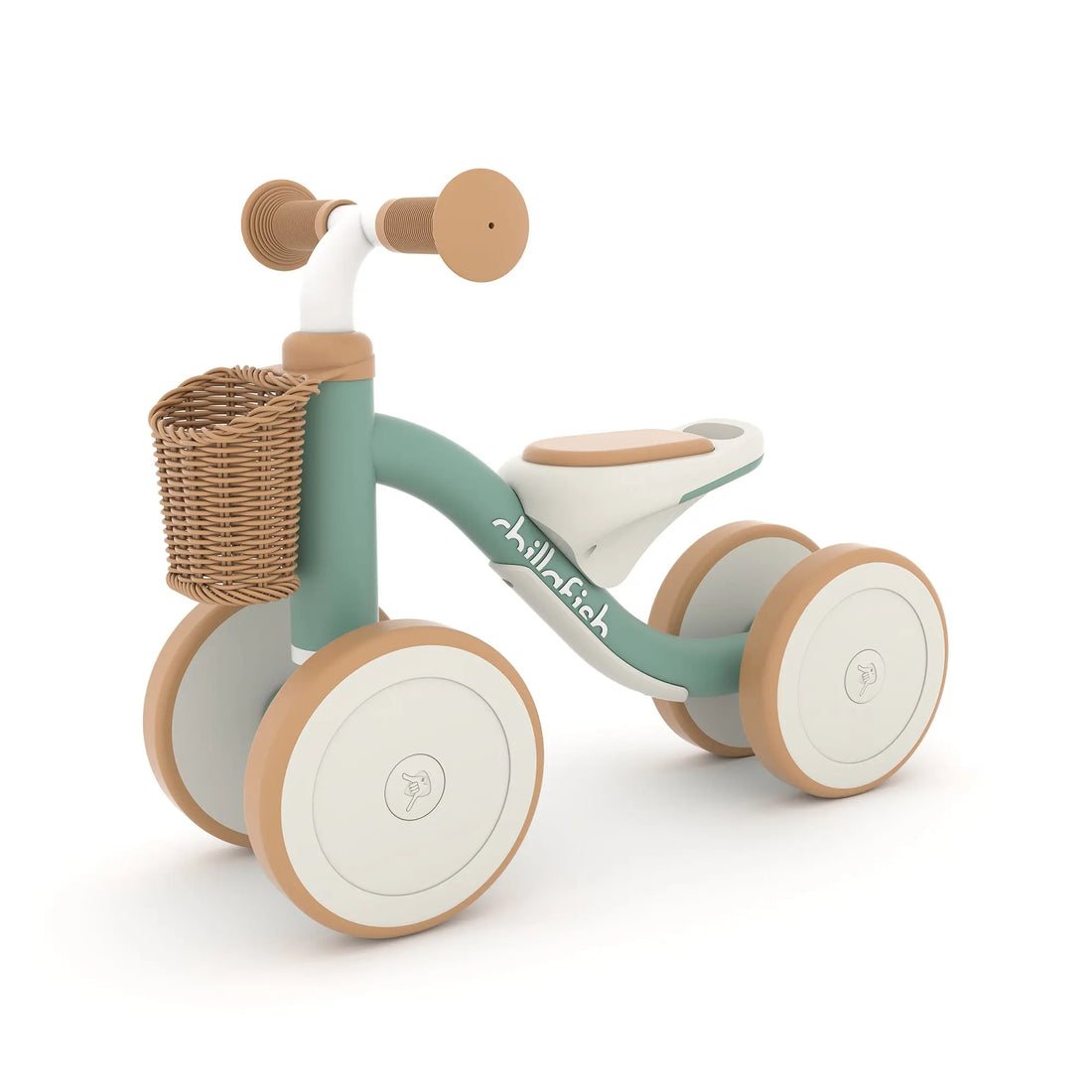 CHILLAFISH – Cruzi 4-wheel first ride-on with woven basket, comfy seat and silent anti-skid wheels (CPQR02GRE) – Gratis frakt v:1226027 CHILLAFISH – Cruzi 4-wheel first ride-on with woven basket, comfy seat and silent anti-skid wheels (CPQR02GRE) – Gratis frakt v:1226027