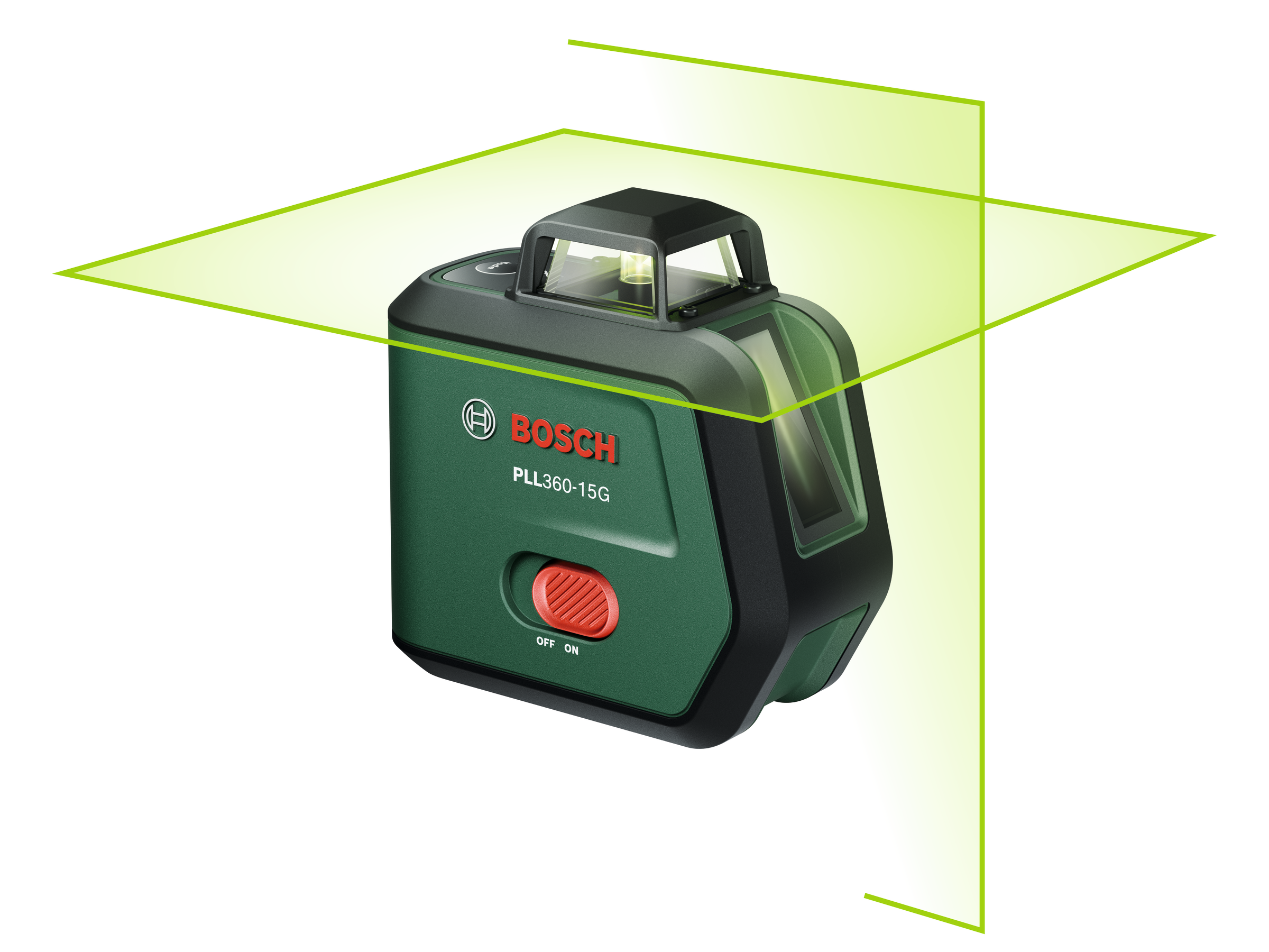 Bosch - PLL360-15G Krysslinjelas er - Selvnivellerende 360° Grønn Laser med IP54 & USB-C Lading - Gratis frakt v:9097638
