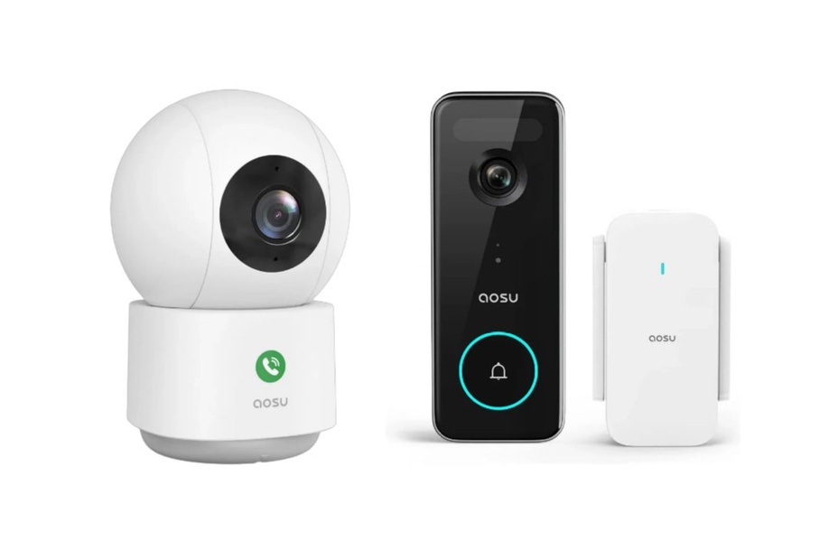 Aosu - IndoorCam P1 Pro + Video Doorbell Ultra - Bundle - Gratis frakt v:6205543