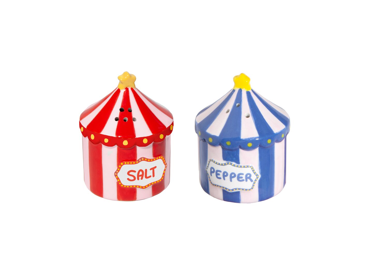 Doiy - Salt and Pepper Set - Funfair - Red, Blue, White, Yellow v:2905436