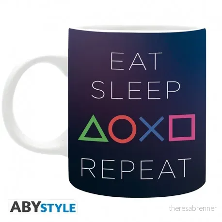 PLAYSTATION – Mug – 320 ml – Eat Sleep Repeat v:4674758 PLAYSTATION – Mug – 320 ml – Eat Sleep Repeat v:4674758