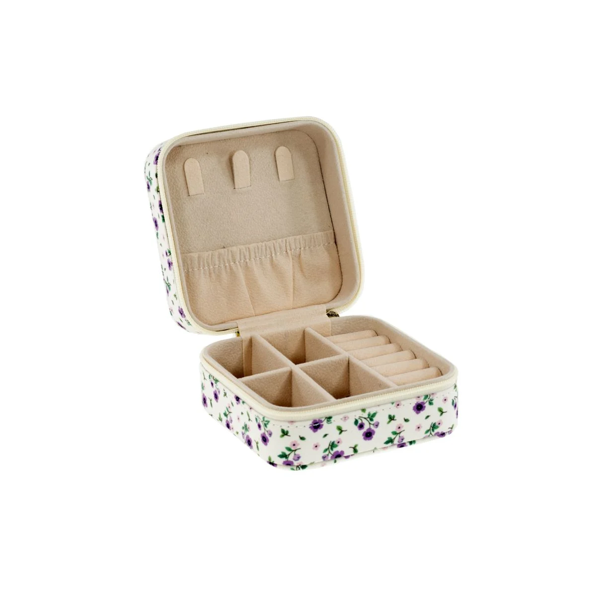 Tinka – Travel Jewellery Box White w/Lillia Flowers v:5220037