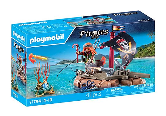 PLAYMOBIL - Pirate Raft with Treasure (71794) v:9907645