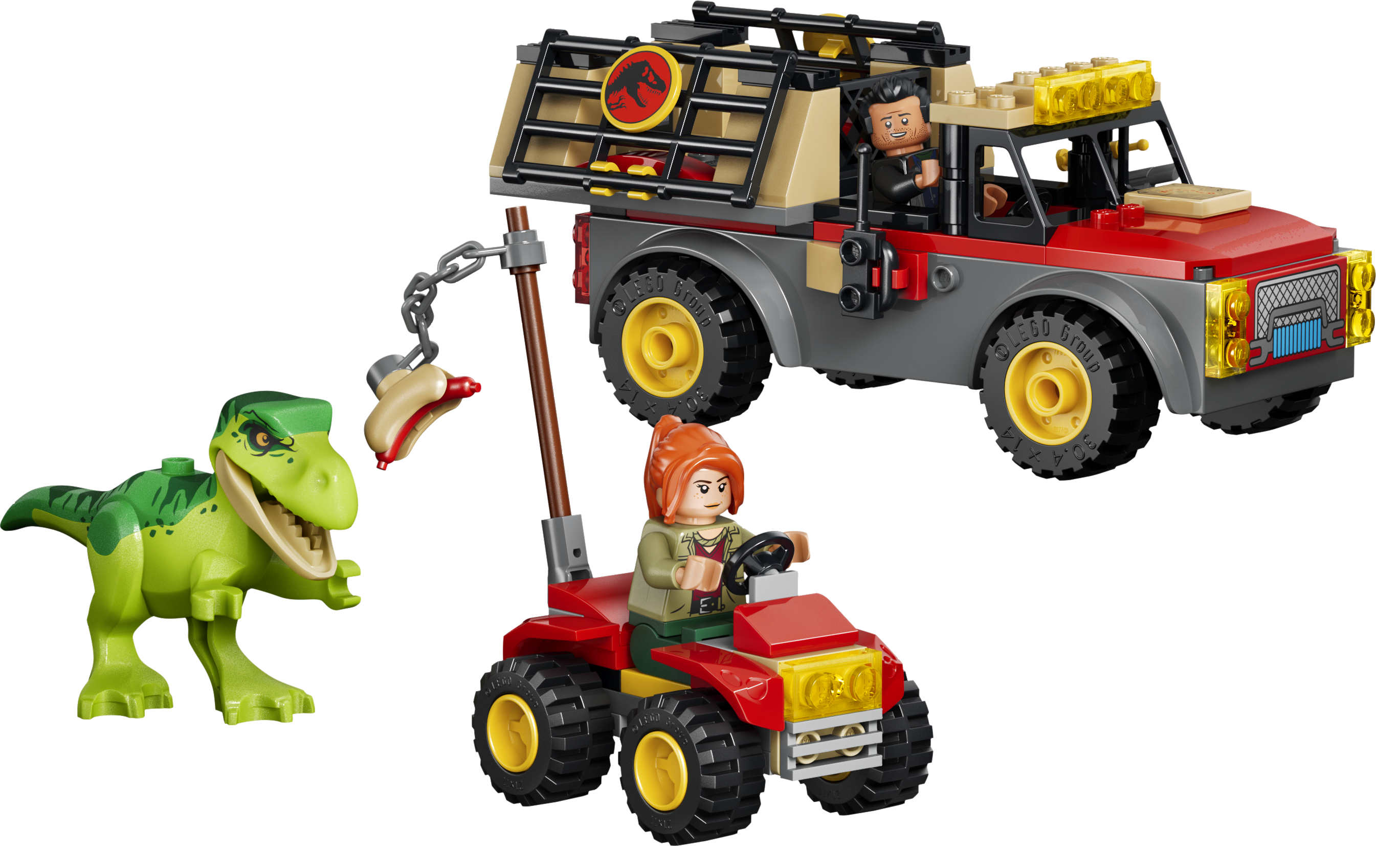 T. rex-unge og transportlastebil v:1885889