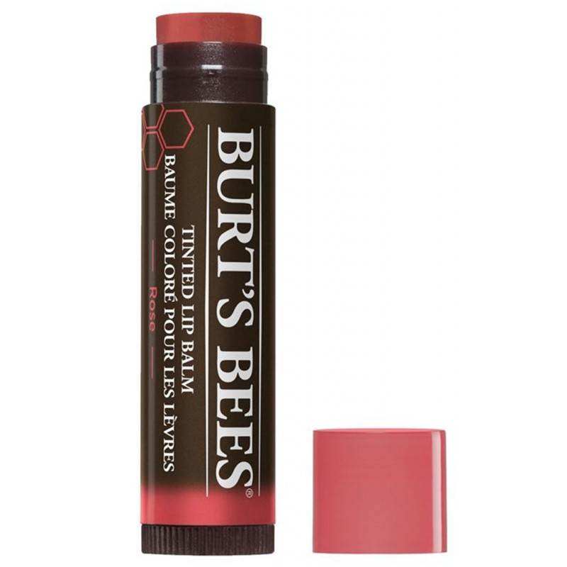 Burt's Bees - Tinted Lip Balm Rose - Rød - Rose v:7574699