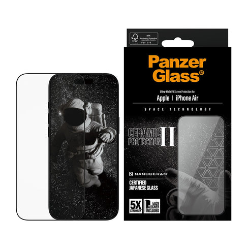 PanzerGlass - Ceramic II Screen Protector - iPhone Air - UWF w. EasyAligner v:2552710