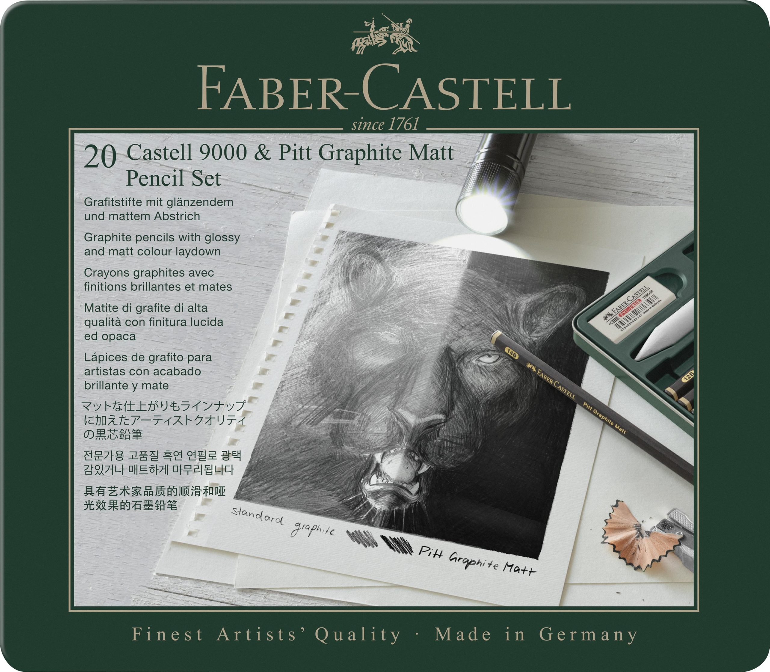 Faber-Castell – Blyanter Graphite Matt & Castell 9000 v:1232124