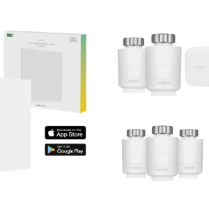 Hombli – Energy Bundle with Smart IR Heatpanel 350w White + Smart Radiator Thermostat Starter kit (2pcs+BT Bridge) + Thermostat Expansion Pack (3pcs) – Gratis frakt v:2853793 Hombli – Energy Bundle with Smart IR Heatpanel 350w White + Smart Radiator Thermostat Starter kit (2pcs+BT Bridge) + Thermostat Expansion Pack (3pcs) – Gratis frakt v:2853793