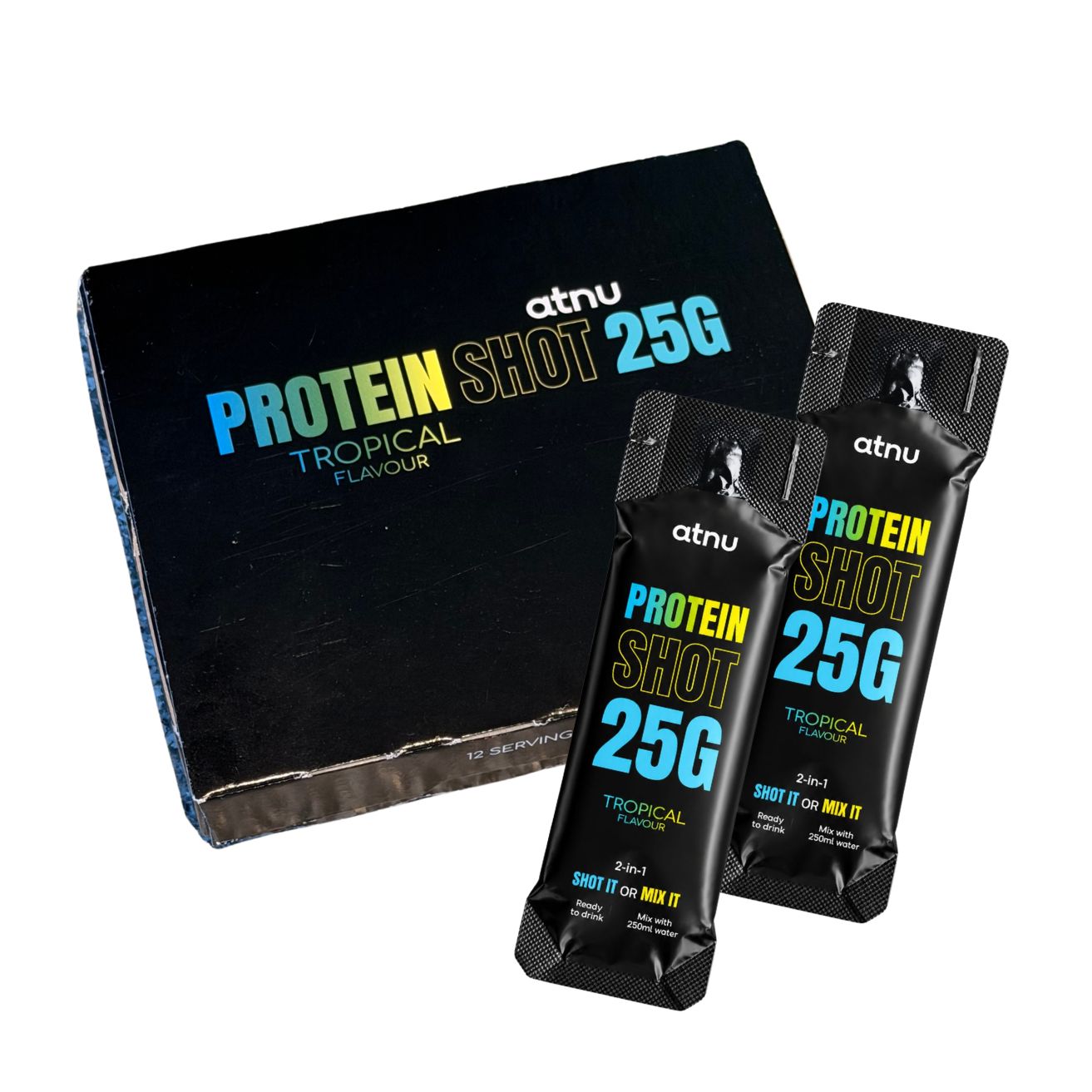 Atnu – Protein Shot Tropical Flavour Box – 12 pcs v:5202037