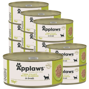 Applaws – 12 x Wet Cat Food 156 g – Tuna & Seaweed – 1.87 – Tuna & Seaweed v:1742459