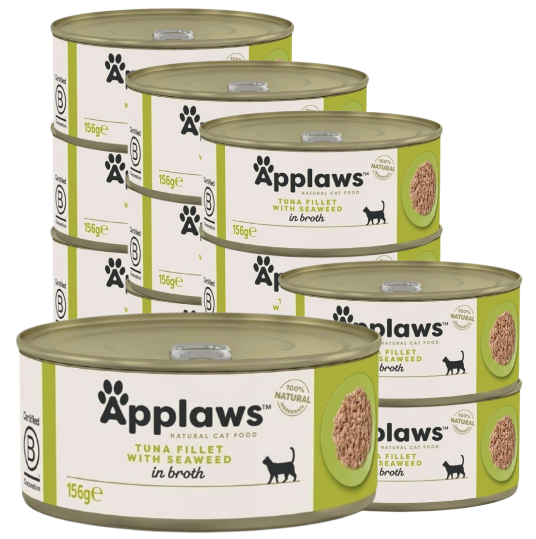 Applaws - 12 x Wet Cat Food 156 g - Tuna & Seaweed - 1.87 - Tuna & Seaweed v:1742459
